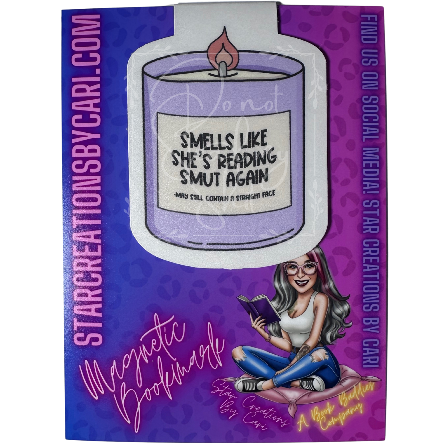 BBPO - Magnetic Bookmark - Smells Like Smut Candle
