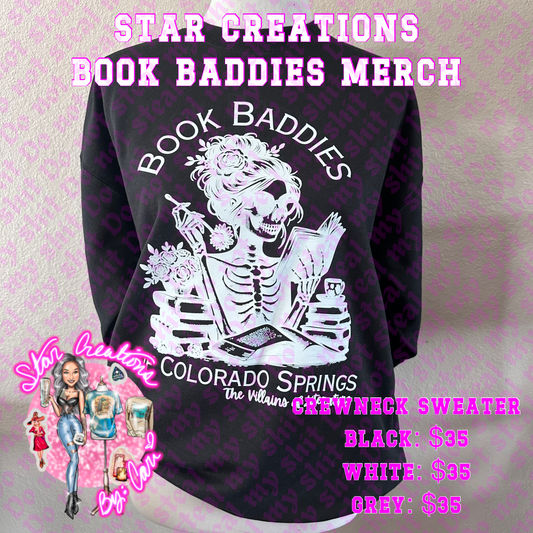 Crewneck Sweater - Book Baddies Merch