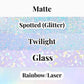 003 Last Name - Sticker - Holographic or Matte