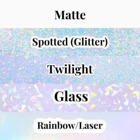 003 Last Name - Sticker - Holographic or Matte